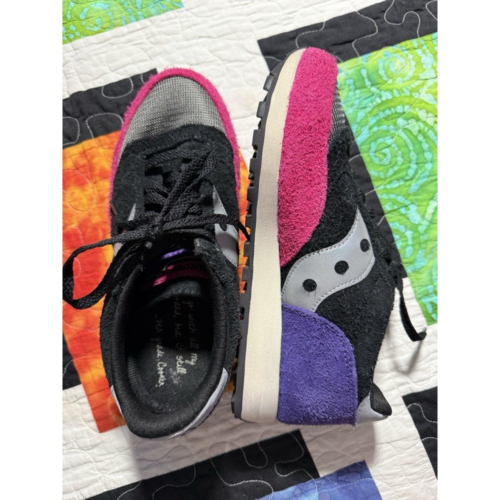 Saucony Frank Cooke Jazz 81 Black/multi running sneaker mens Size 5.5